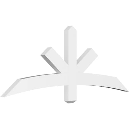 Ekena Millwork Alberta Architectural Grade PVC Gable Bracket, 60"W x 22 1/2"H x 2"D x 4"F, 9/12 Pitch GBP060X23X0204ALB00